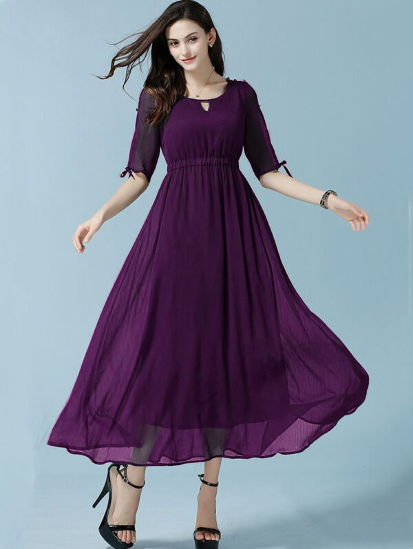 Purple Faux Blooming Staylish Kurti